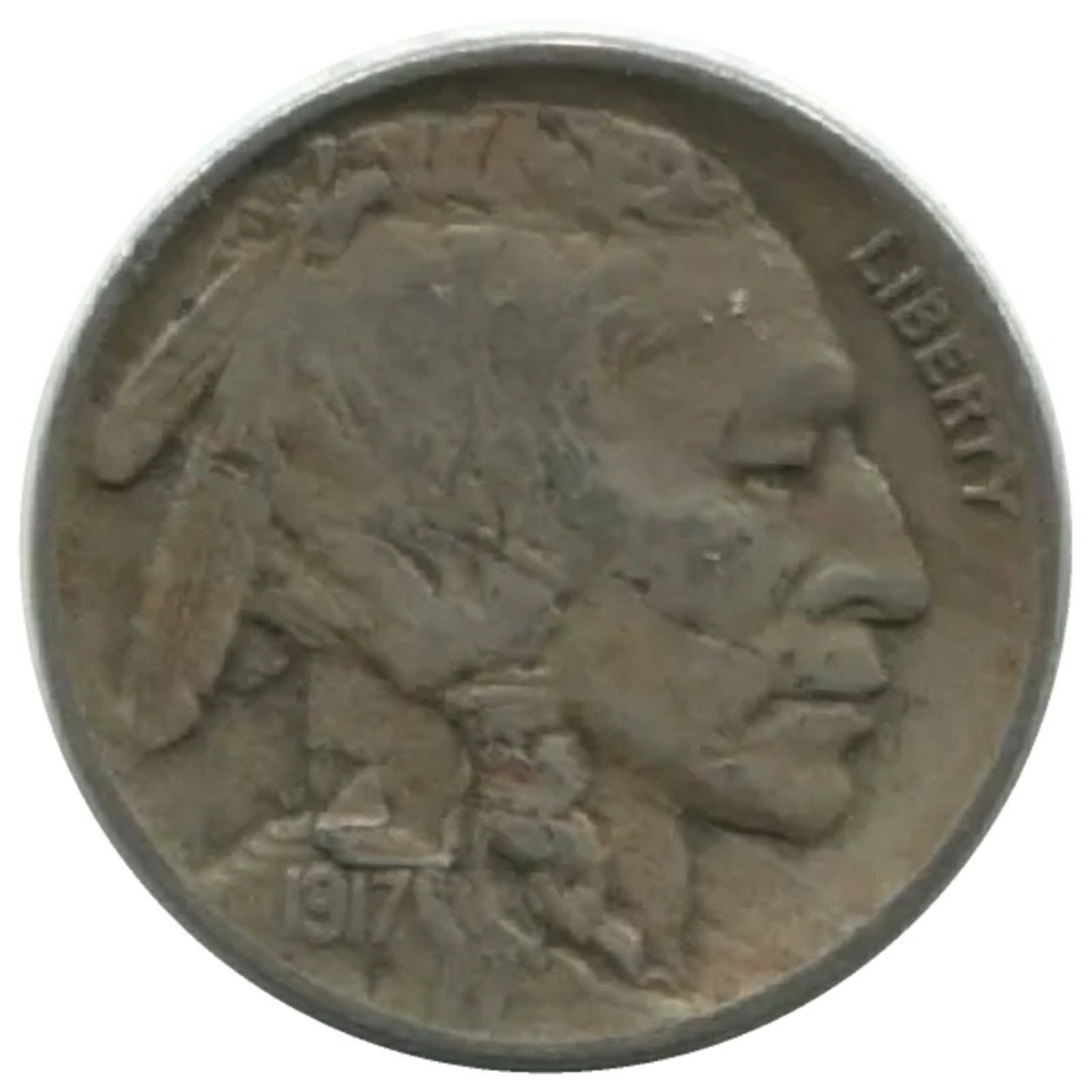 1917-D-5c-Buffalo-Nickel---The-